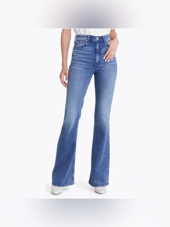rag & bone Denim - Women’s rag & bone Casey High Rise Flare Jeans in Denim Blue Malibu Wash (26)